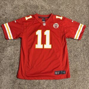 Nike Kansas City KC Chiefs Jersey Alex Smith 11 On Field Youth Large Red